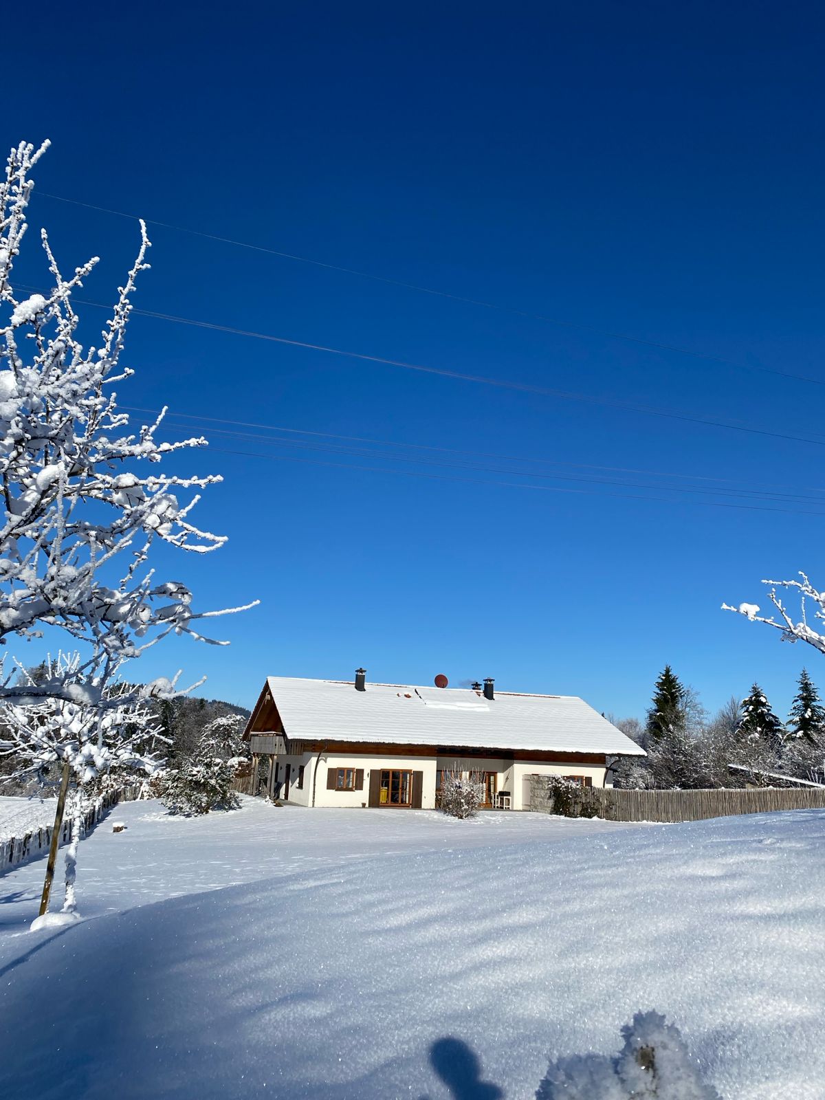 Chalet im Winter