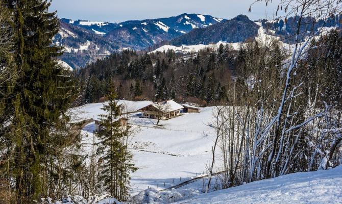 Alleinlage des Chalets